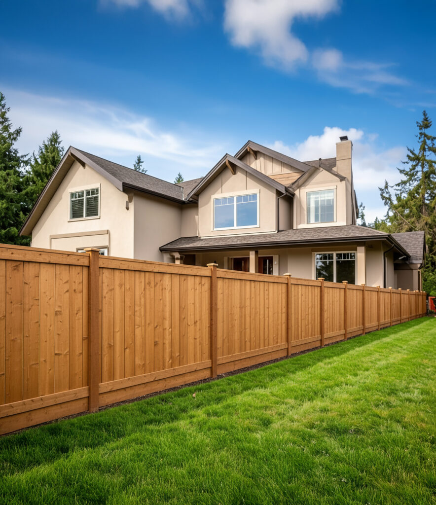 house-with-large-side-fence - San Antonio Deck and Fence Works