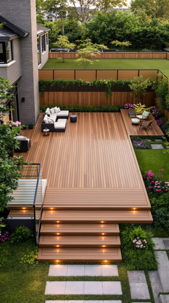 luxury home backyard deck and fenced yard 655308 - San Antonio Deck and Fence Works
